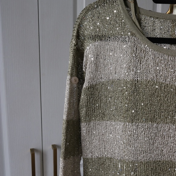 Sequin Knit Dress with Lining Dress - Picture 3 of 7